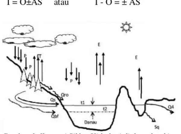 Gambar 1. Ilustrasi Siklus Hidtologi di daerah sekitar da- da-nau. 
