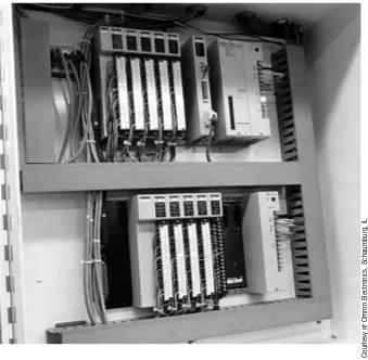 Figure 1-10. The uncluttered control panel of an installed PLC system.