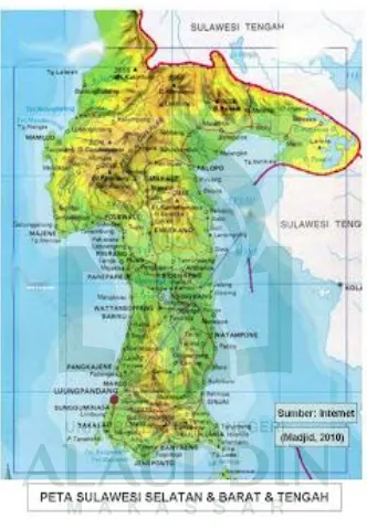 Gambar 1 Peta Sulawesi Selatan Dan Barat 