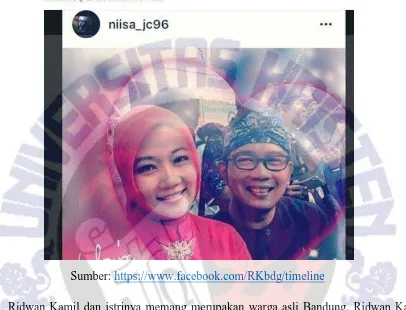 Gambar 17. Screen shot keautentikan Facebook Ridwan Kamil.