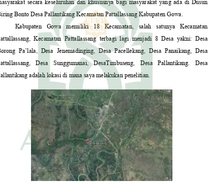 Gambar 1. Peta Kecamatan Pattallassang 