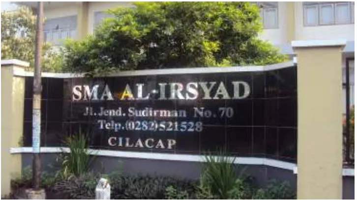 Gambar SMP Al-Irsyad Cilacap. Sumber: Perpustakaan Online Al-Irsyad, Sejarah dan Pemahaman Al-Irsyad Al-Islamiyyah, 2015 
