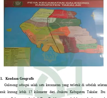 Gambar 1.2 Peta Wilayah Kecamatan Galesong 