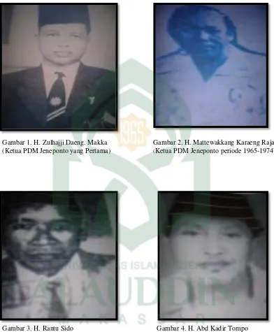 Gambar 3. H. Rantu Sido    (Ketua PDM Jeneponto Periode 1982-1985)   