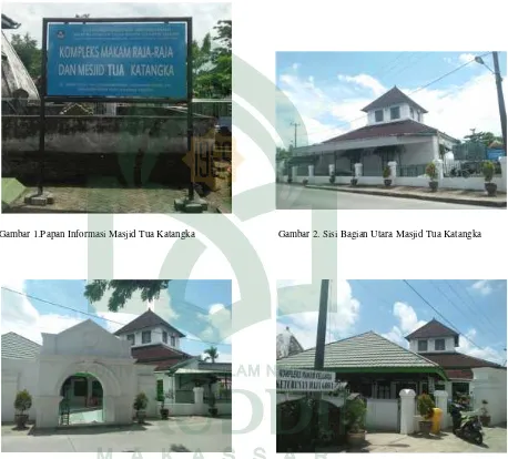 Gambar 1.Papan Informasi Masjid Tua Katangka