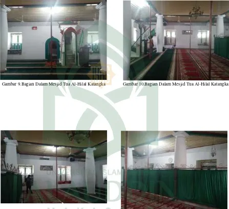 Gambar 9.Bagian Dalam Mesjid Tua Al-Hilal Katangka
