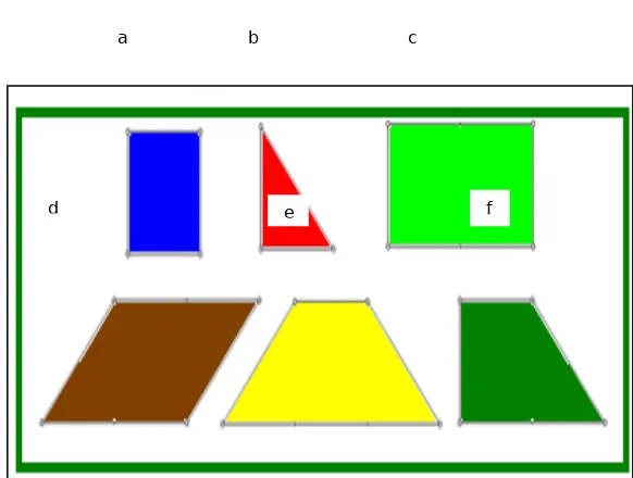 Gambar 9.4 ( Bentuk – bentuk dasar tangram )