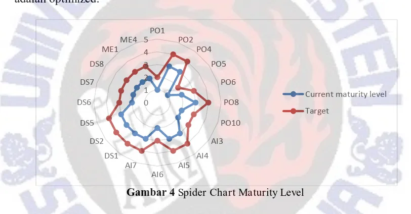 Gambar 4 Spider Chart Maturity Level  