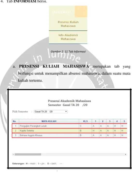 Gambar 2. 11 Tab Informasi   