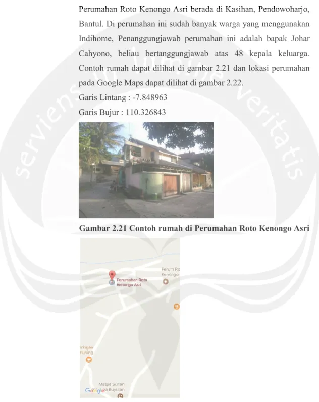 Gambar 2.21 Contoh rumah di Perumahan Roto Kenongo Asri 