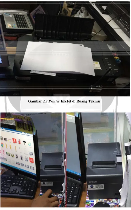 Gambar 2.7 Printer InkJet di Ruang Teknisi 