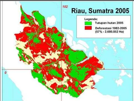 Gambar 8. Degradasi habitat, kerap terjadi di kantong-kantong gajah  di Sumatera (Foto kredit: WCS) 
