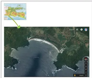 Gambar 1. Peta Teluk Sumbreng, Kabupaten Trenggalek 