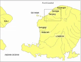 Fig. 1. Map of North Lombok, Nusa Tenggara Province, Indonesia.