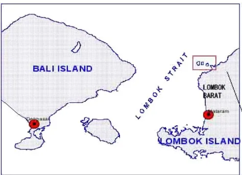 Fig. 1. Map of Lombok Barat & Nusatenggara Barat Province.