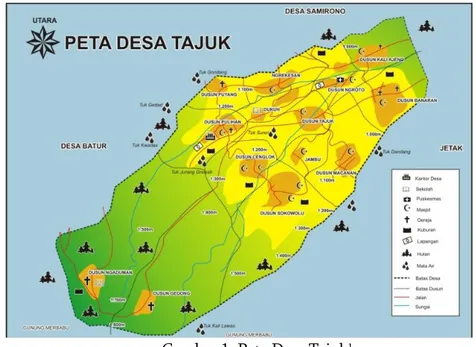 Gambar 1. Peta Desa Tajuk 1                                                            