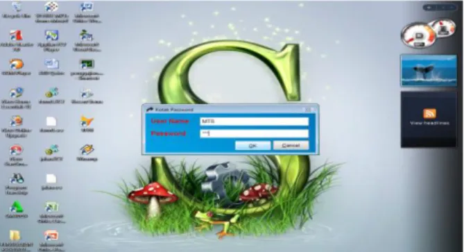 Gambar 2 Tampilan Inputan Password 