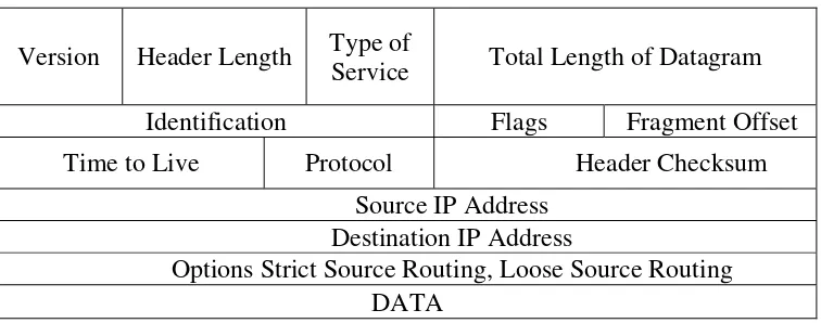 Gambar 2.5  Format datagram IP 
