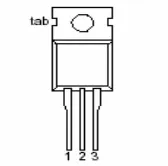 Gambar 2.13 Bentuk fisik triac 
