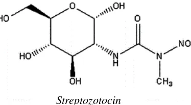 Gambar 2.6 Struktur Kimia Streptozotocin (C8H15N3O7) (Lenzen, 2008) 