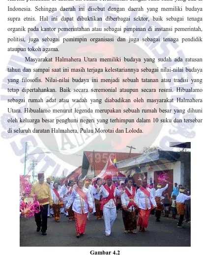 Gambar 4.2 Keragaman Sosial Budaya di Halmahera Utara 