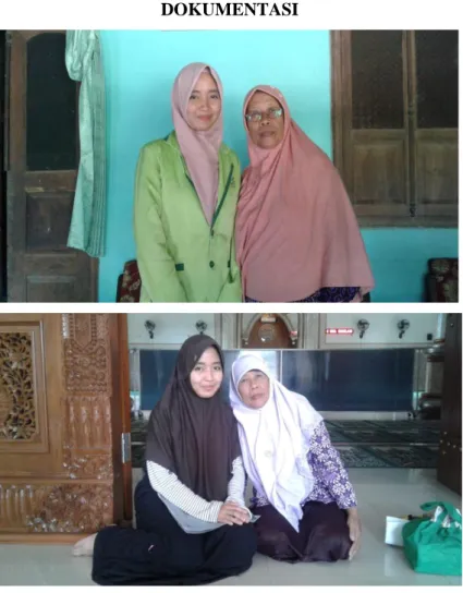 Foto bersama dengan Siti Rohmah sebagai modin perempuan di Desa  Gribig Gebog Kudus 