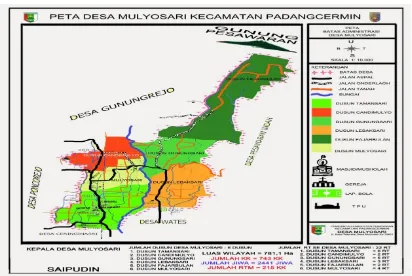 Gambar 2. Peta Desa Desa Mulyosari Kecamatan Wayratai