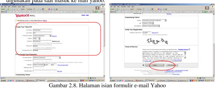 Gambar 2.7. Halaman Mail Yahoo.com 