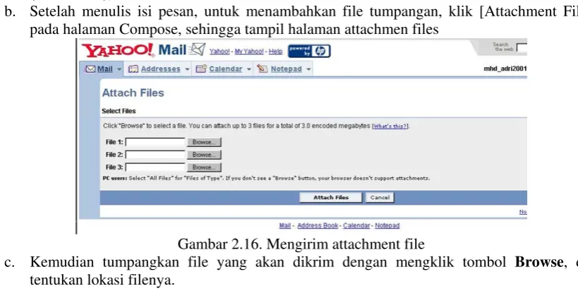Gambar 2.15. Menulis e-mail 