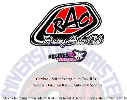 Gambar 1 Stiker Racing Auto Cub (RAC) 