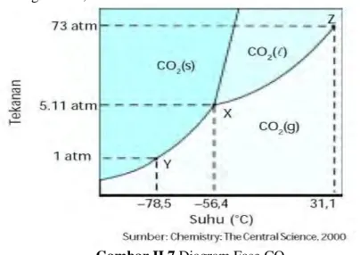Gambar II.7 Diagram Fase CO2 