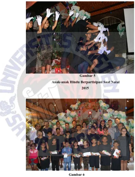   Gambar 5   Anak-anak Hindu Berpartisipasi Saat Natal 