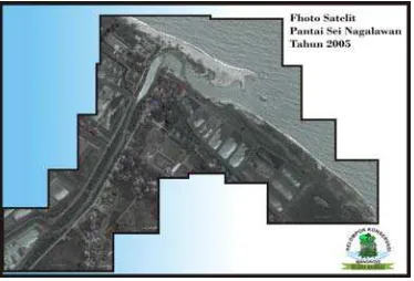 Gambar 2: Photo satelit pantai Sei Nagalawan tahun 2005 