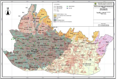 Gambar 1 Peta Geologi Kota Bandung 