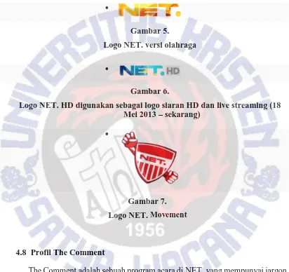 Gambar 5.  Logo NET. versi olahraga 