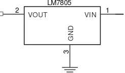 Gambar 2.13. Bentuk fisik dari IC LM7805. 