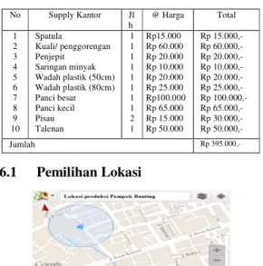 Tabel 5.1 Kegiatan dan Jadwal Pe