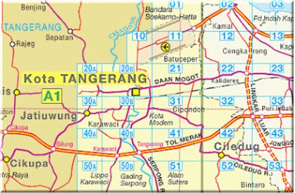 Gambar 4.1 Peta Kota Tangerang 
