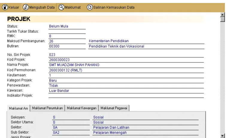 Figure 14 : List of projects  