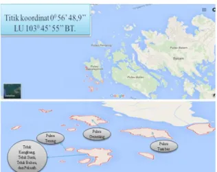 Gambar 1. Peta Kelurahan Pulau Terong  Sejak  tahun  1996  hingga  sekarang  Kelurahan  tersebut  sudah  mendapat 