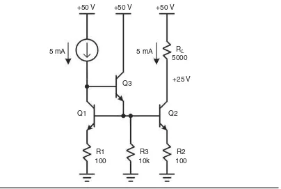 FIGURE 2.9b Improved current mirror.