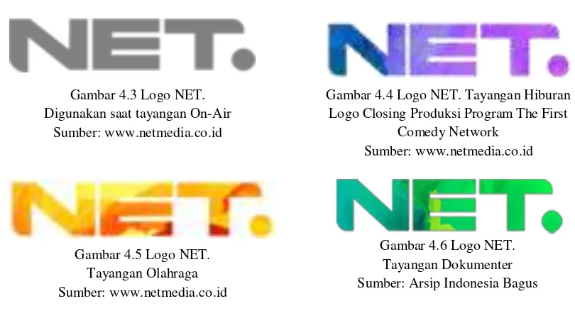Gambar 4.3 Logo NET. 