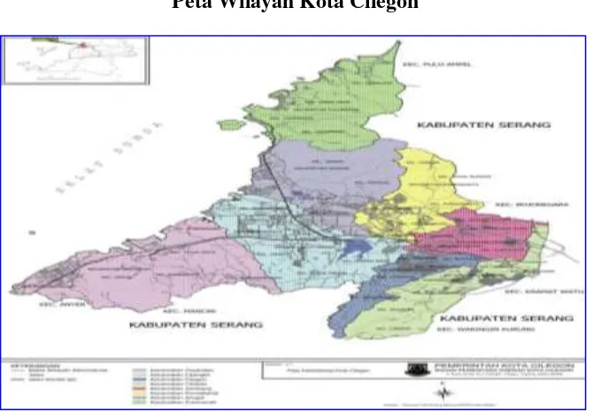 Gambar 4.1 Peta Wilayah Kota Cilegon 