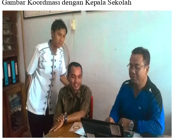 Gambar Koordinasi dengan Kepala Sekolah