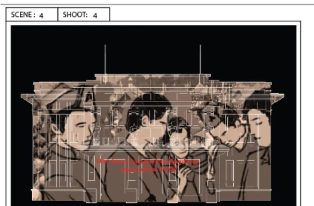 Gambar 1.8 Colour Grading Shepia pada  Storyboard 