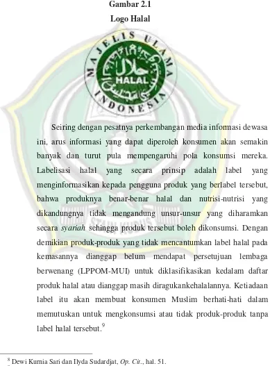 Gambar 2.1 Logo Halal 