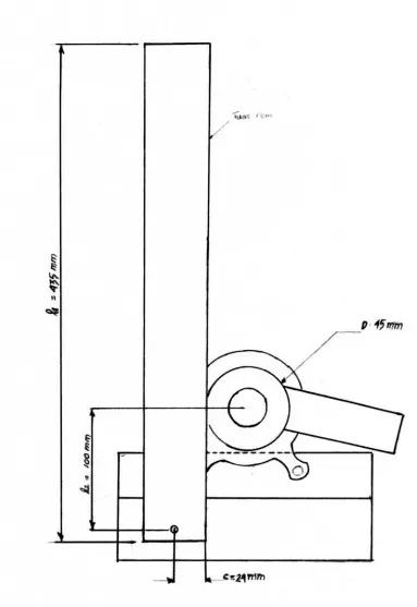 Gambar 3.4 skema alat dengan skala 1:2 
