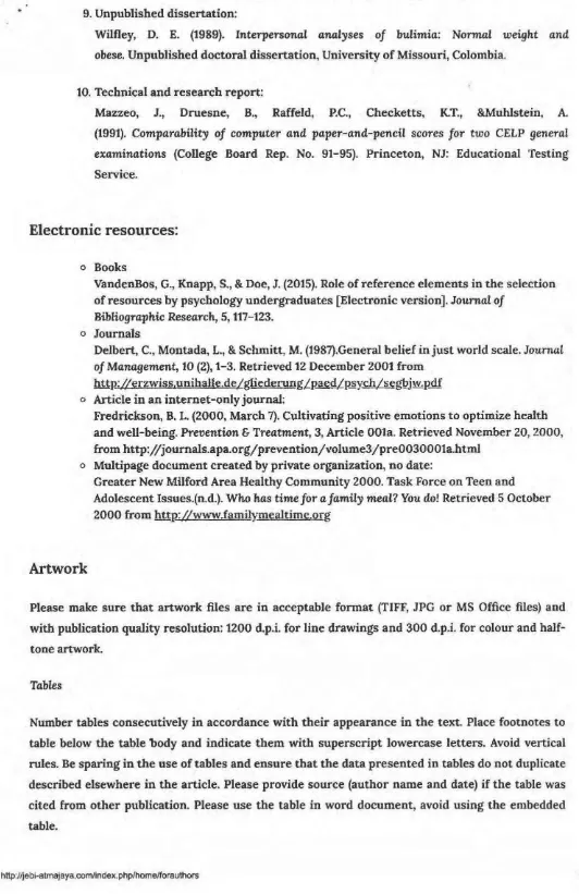 Tables Number tables consecutively in accordance with their appearance in the text. Place footnotes to 