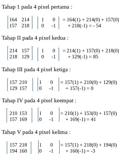 Gambar 3. Nilai RGB Citra Berukuran 5x5