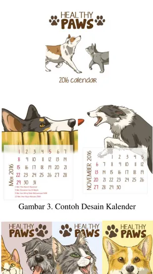 Gambar 3. Contoh Desain Kalender 